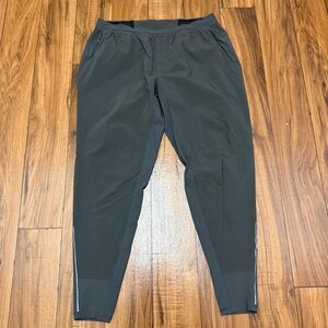 Lululemon Surge Hybrid Pants Mens XL Gray Running Joggers Zip Pockets LM5928S